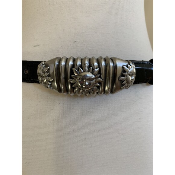 The Ben Amun/Isaac Manevitz luxury Black Leather Belt main image 6